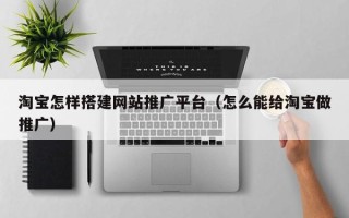 武汉淘宝怎样搭建网站推广平台（怎么能给淘宝做推广）